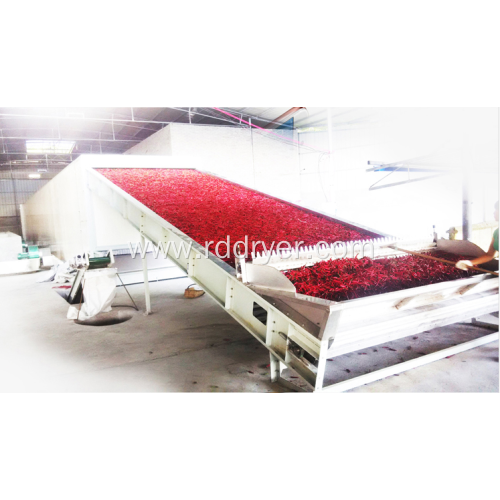 Hot pepper dryer color quality and energy saving